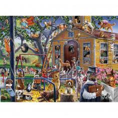 1000 pieces puzzle : Naughty Dogs  