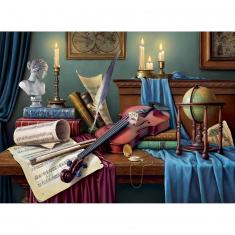 1000 pieces puzzle : Violin Music Desk  