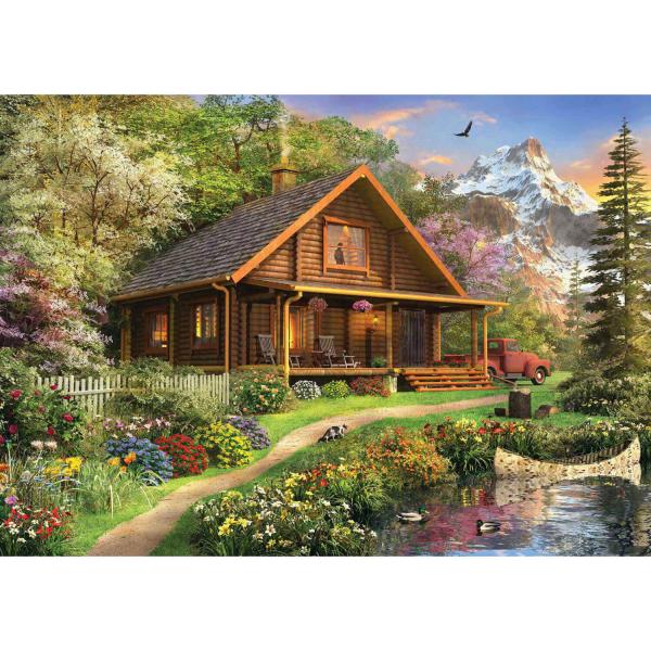 1500 pieces puzzle : Log Cabin Home   - Anatolian-ANA4568