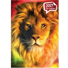1000 pieces puzzle : Lhe lion