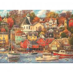 Puzzle 4000 pièces : Bon temps sur le port