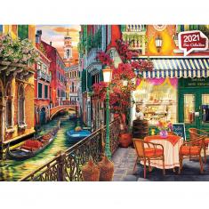 Puzzle 2000 Teile: Venezianisches Café