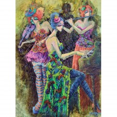 1000 Teile Puzzle: Trio von Farben