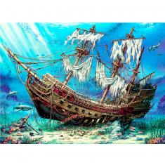 1500 pieces jigsaw puzzle: Shipwreck Sea