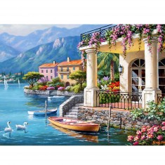 3000 pieces puzzle: Villa on the bay