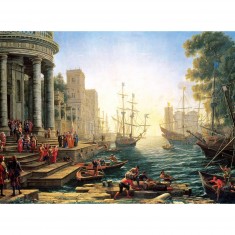 3000 pieces puzzle: Seaport with the embarkation of Saint Ursula