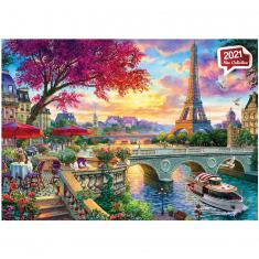 Puzzle 3000 pièces : Paris en fleurs