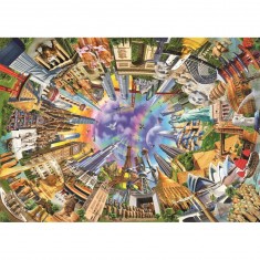 3000 pieces puzzle: 360 ° world