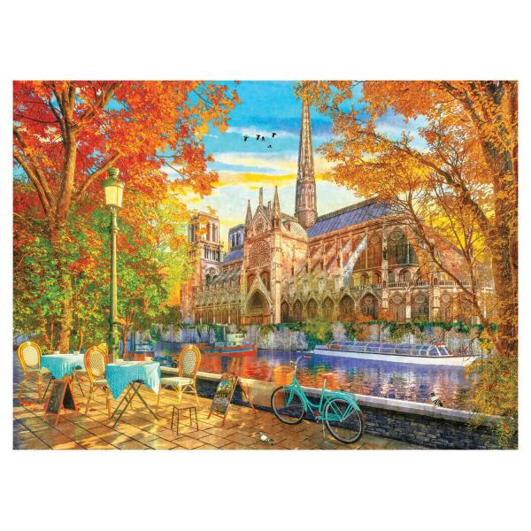 Puzzle 1000 piezas: Notre-Dame en otoño - ANA1176