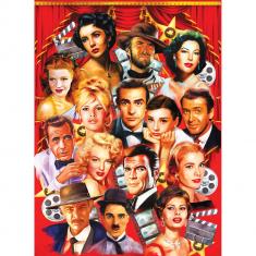 1000-teiliges Puzzle: Hollywoodstars