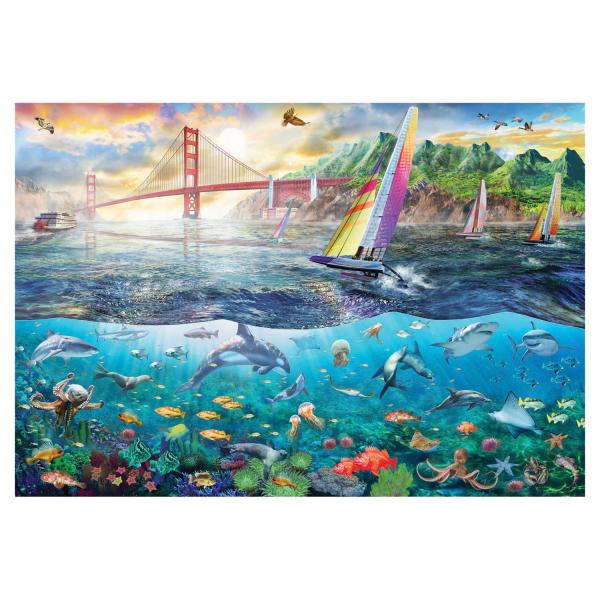 Puzzle 2000 piezas: Puente de la bahía de San Francisco - ANA3968