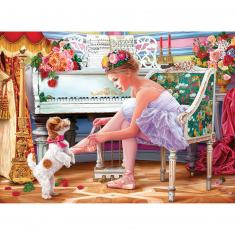 Puzzle 1000 pièces : Ballerine et son chiot