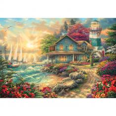 Puzzle de 2000 piezas: Amanecer junto al mar