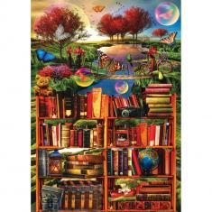 1500 piece puzzle : Imagination through reading 