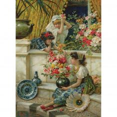 1000 pieces puzzle : Flowers of the East
