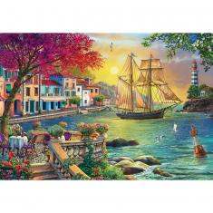 2000 pieces puzzle : Beautiful Sunset in the Town
