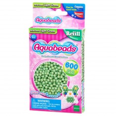 Aquabeads : Recharge de 600 perles vertes claires