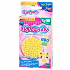 Aquabeads : Recharge de 600 perles jaunes