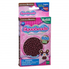 Aquabeads : Recharge de 600 perles marron