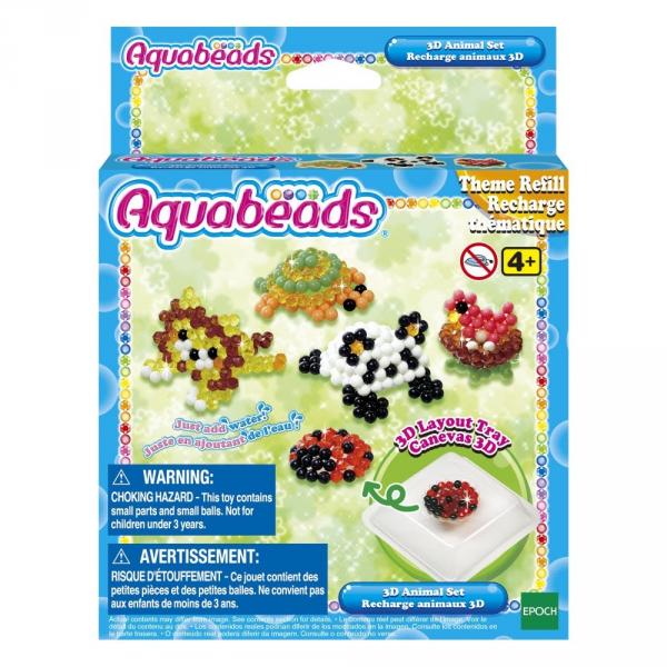 Perles Aquabeads : La recharge animaux 3D - Aquabeads-31447
