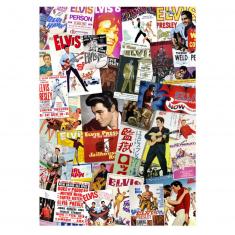1000 Teile Puzzle : Elvis Movie Poster Collage