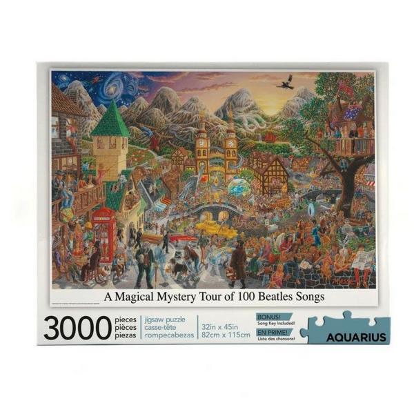 Puzzle de 3000 piezas : Magical Mystery Tour de 100 canciones de los Beatles - Aquarius-57833