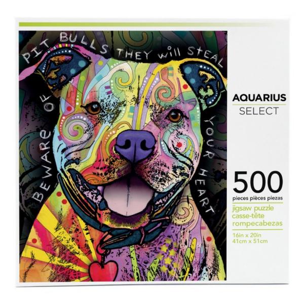 Puzzle 500 pièces : Dr Beware Pit Bull - Aquarius-57997