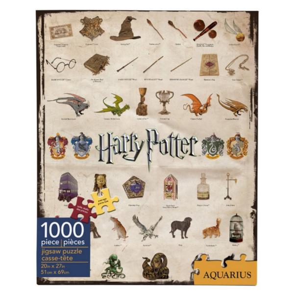 Puzzle de 1000 piezas : Iconos de Harry Potter - Aquarius-58051