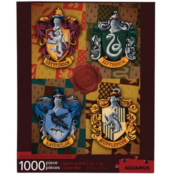 1000 pieces jigsaw puzzle : Harry Potter Crests - Aquarius-58186