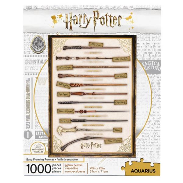 1000 Teile Puzzle : Harry Potter Zauberstäbe - Aquarius-58262
