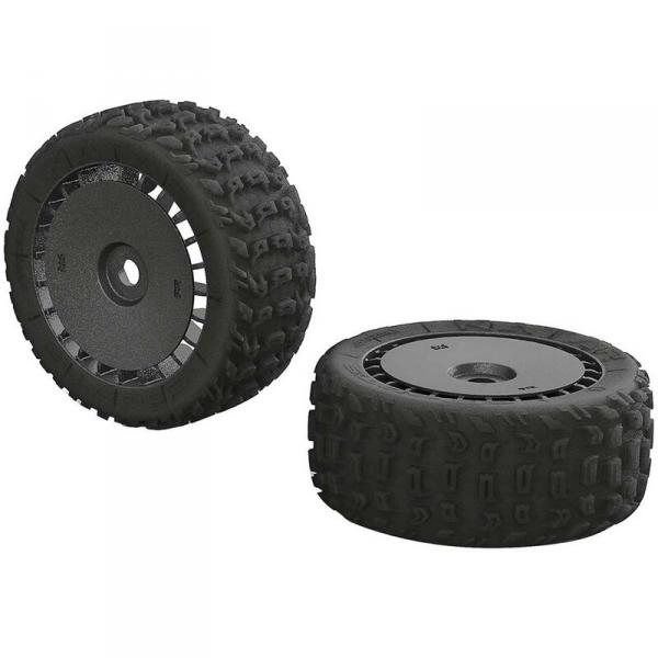 AR550048 - KATAR T 6S Tire/Wheel Set Talion (2) - AR550048-ARAC9615