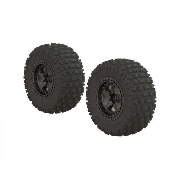 Dboots 'Fortress SC' Tire Set Glued Gun Metal (2) - Arrma - ARA550087