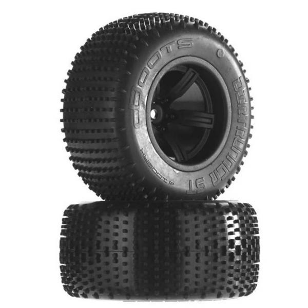 AR550019 Dirtrunner ST Tire/Wheel Glued Blk Re (2) - ARAC9619