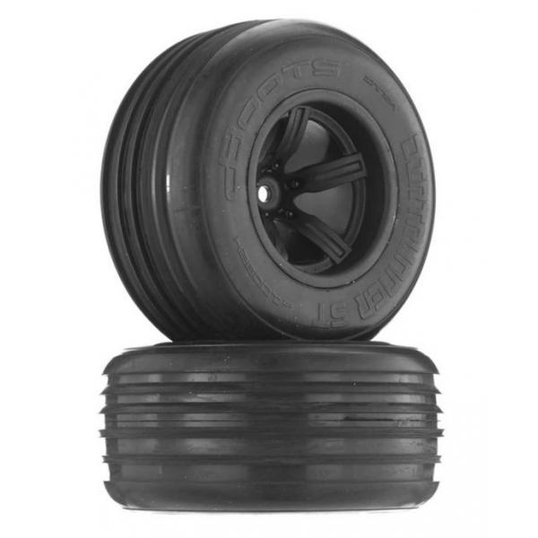 AR550018 Dirtrunner ST Tire/Wheel Black Front (2) - ARAC9618