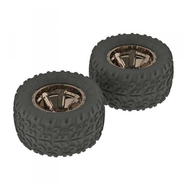 AR550004 Copperhead MT Tire/Wheel GLU Blk/Chrm (2) - AR550004-ARAC9610