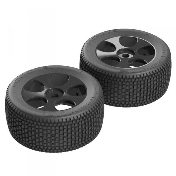 AR550011 Exabyte TRGY 6S Tire/Wheel Glued Blk (2) - AR550011-ARAC9629