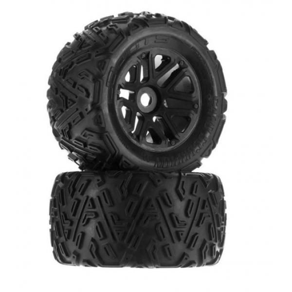 AR550010 - Sand Scorpion MT 6S Tire Set Glued Noir - AR550010-ARAC9397