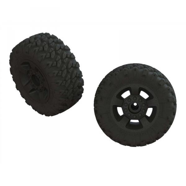 dBoots 'Ragnarok Mt' Tire Set Glued Black (2) - ARA550052