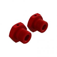 Aluminum Wheel Hex 17mm Red (2) Arrma