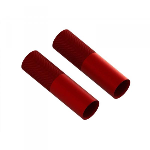 Aluminum Shock Body 24x88mm (Red) (2) - ARA330577
