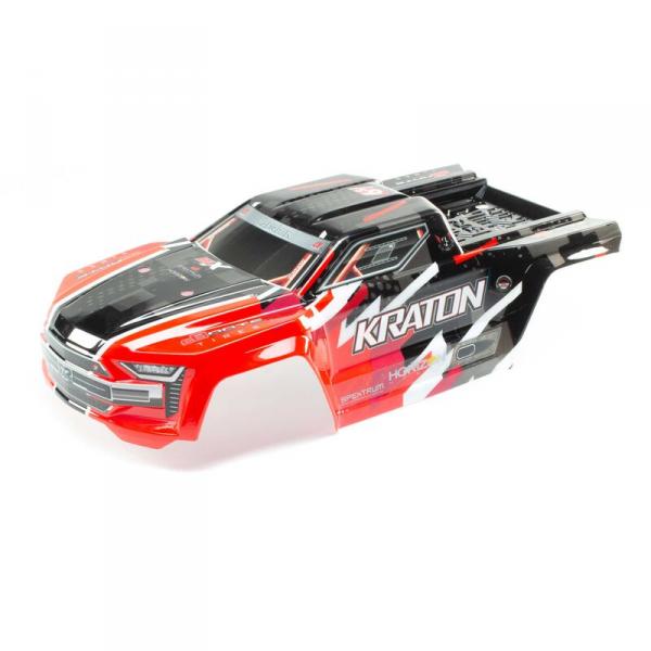 Kraton 6S BLX Painted Decaled Trimmed Body (Red) - ARA406156