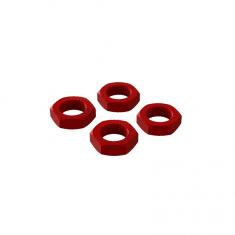 Aluminum Wheel Nut 17mm Red (4) Arrma