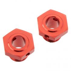 AR310447 Wheel Hex Aluminum 17mm/13.6mm  Red (2)