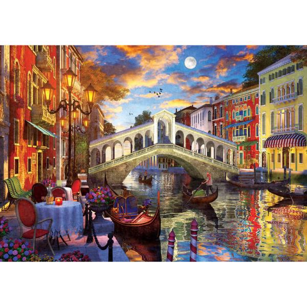 Puzzle 1500 pièces : Pont du Rialto, Venise - ArtPuzzle-5372