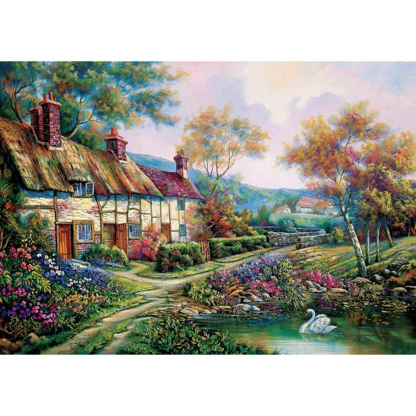 1500-teiliges Puzzle: Frühlingsgarten - ArtPuzzle-5379