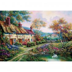 Puzzle 1500 pièces : Jardin de printemps