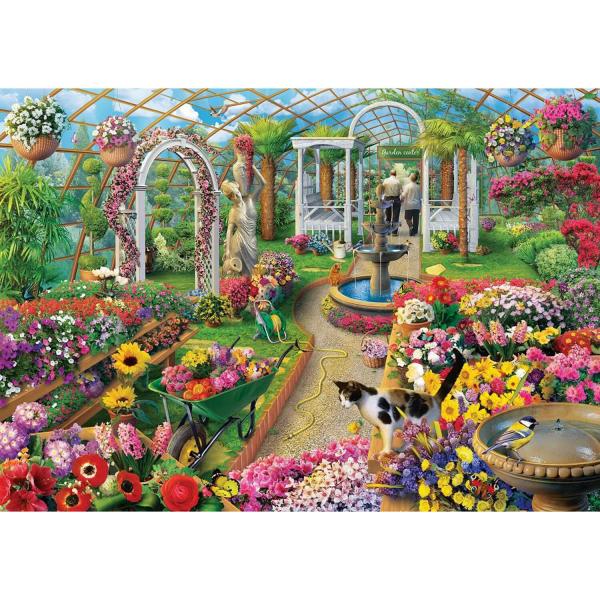 1500-teiliges Puzzle: Die Farben des Gewächshauses - ArtPuzzle-5390