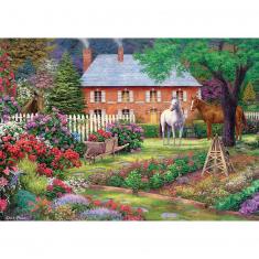 1500 piece puzzle : The Horse Garden