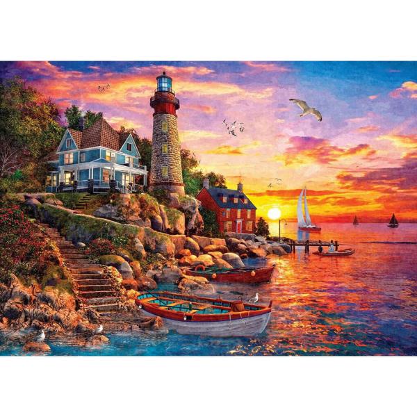 2000-teiliges Puzzle: Der wunderschöne Sonnenuntergang - ArtPuzzle-5486