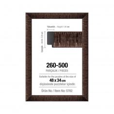 Cadre pour puzzle de 500 pièces - 30 mm : Marron